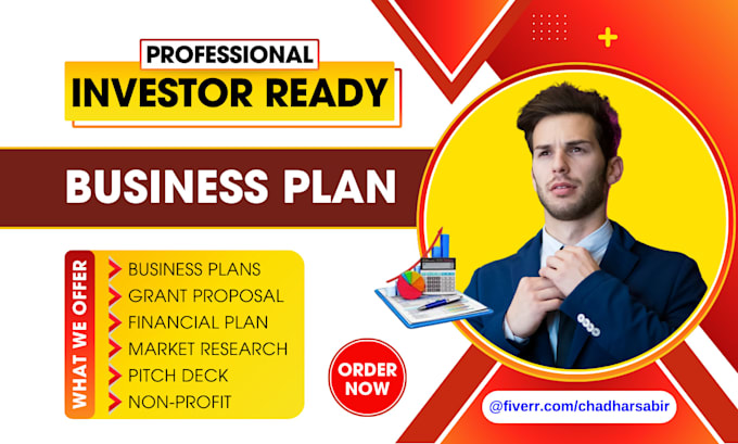 write an investor ready business plan and financial plan