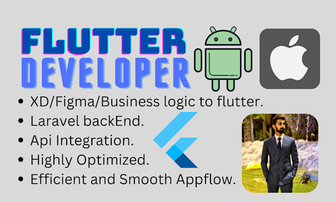 develop dynamic android and ios application using flutter