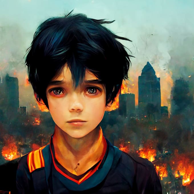 Draw anime illustration and portrait design by Magher9802 Fiverr