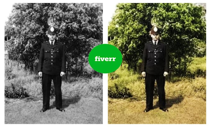 colorize old image, repair, reconstruct, damaged image, touch up