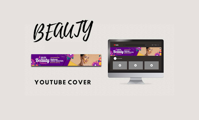 design youtube banner , and all social media covers