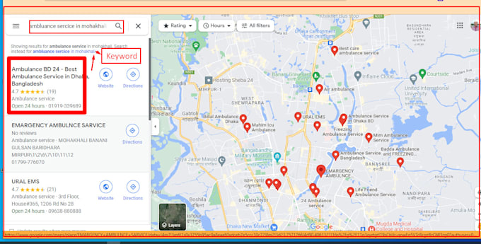 do google top ranking and monthly local SEO