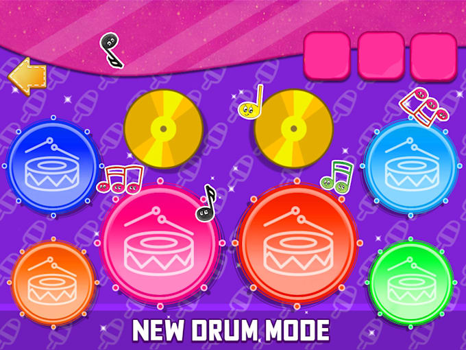 create a ready to publish piano and drum kids music app