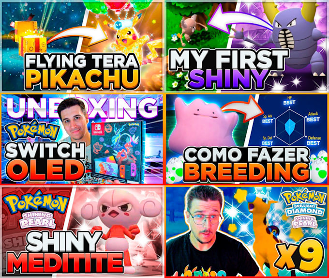 make a professional pokémon thumbnail