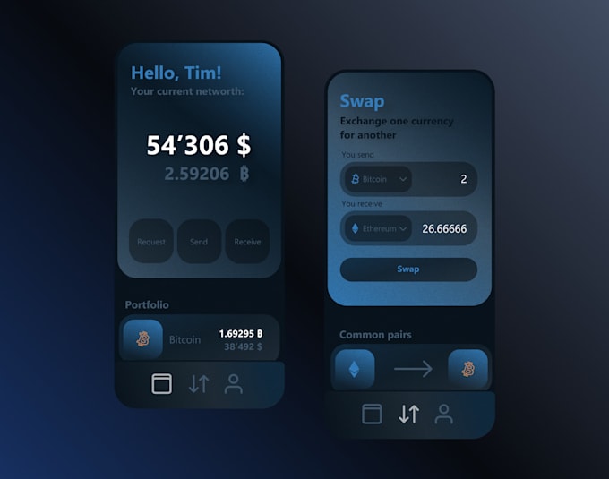 Create an attractive app ui ux design by Tim_ruser | Fiverr