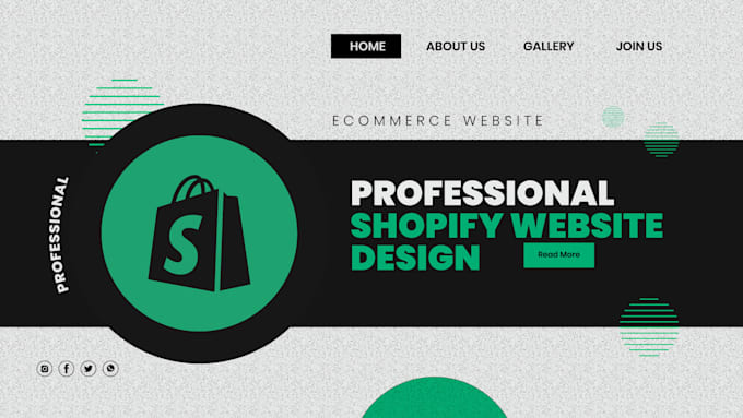do shopify website, shopify store redesign, website mockup
