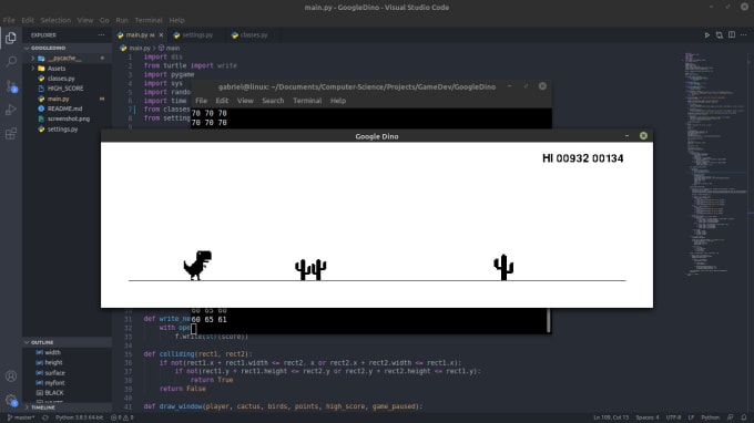Create a python game using pygame by Gabrielgomide | Fiverr