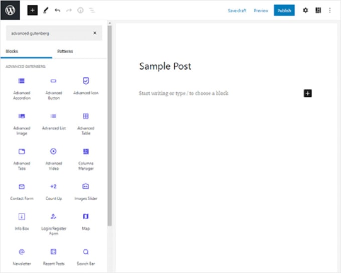 custom gutenberg block plugin and design site with gutenberg