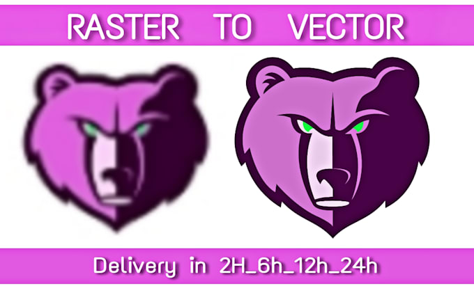 redesign logo or image with precise vector tracing and clean high quality output