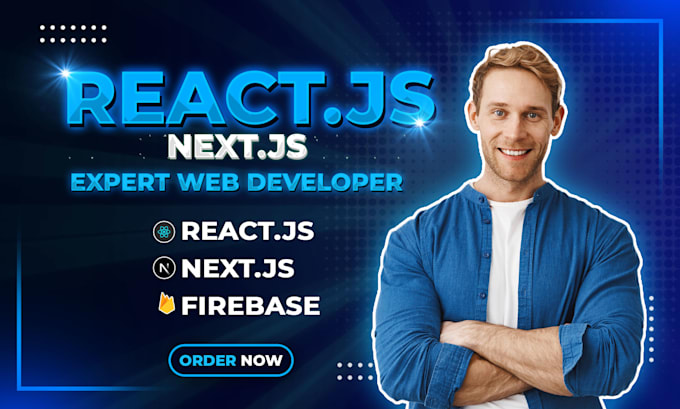 develop website using react js or next js