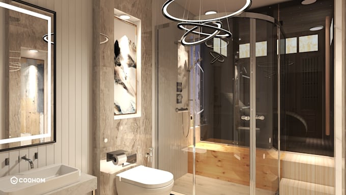 create and render your 3d bathroom design