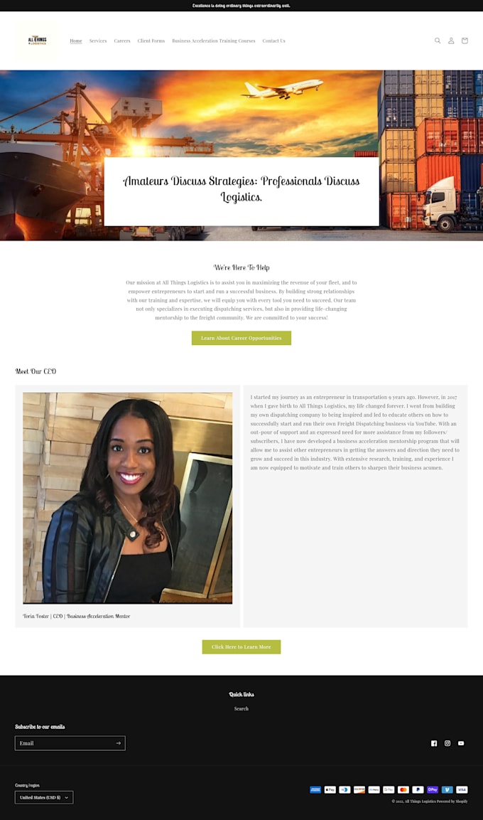 Design transport logistics trucking website with wordpress by Creative