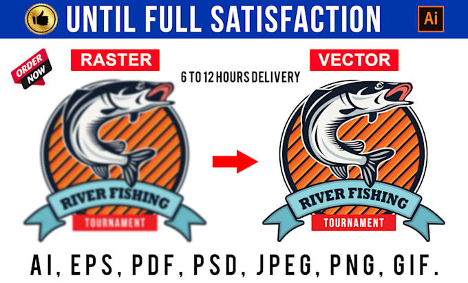 redraw, clean up, revamp, recreate, and vectorize logo or any graphic