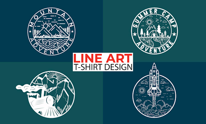 Merch Line Designs Design minimalist line art tshirt and merchandise by Aroy00225 | Fiverr
