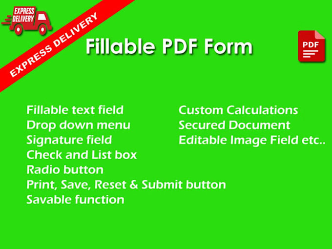Create pdf fillable form, convert to fillable pdf form by Mohtashim14