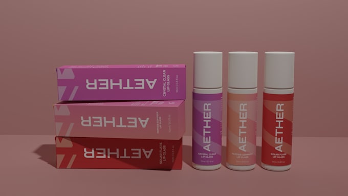 do premium cosmetic label design and packaging design