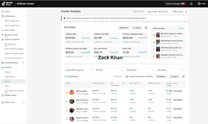 set up and manage tiktok shop, gmv max ads, and tiktok shop affiliate campaigns