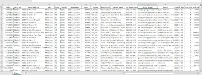 scrape data from zillow realtor trulia