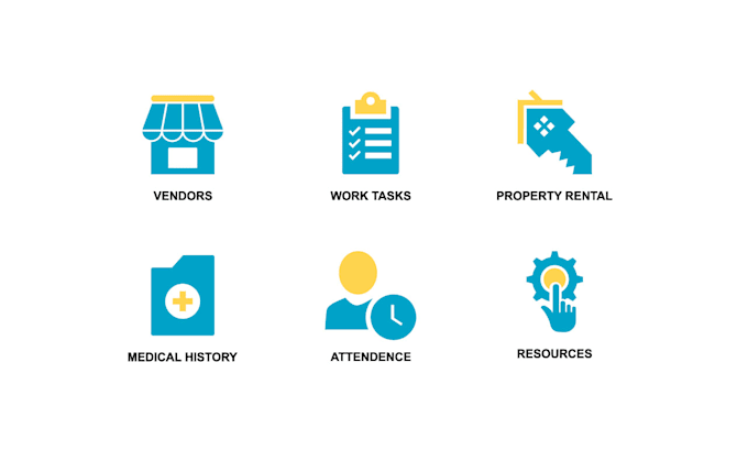 design custom icon set for website and app
