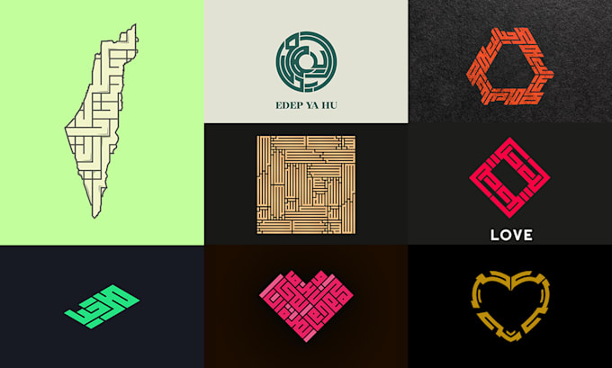 design square kufic calligraphy