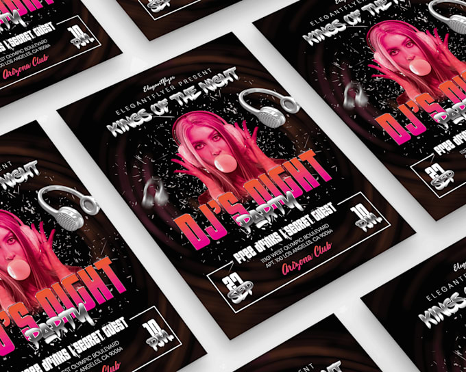 do creative event flyer and poster