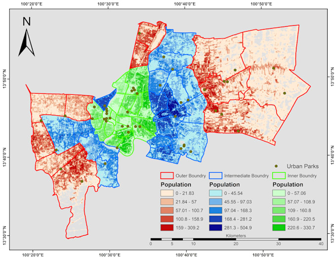 develop tailored and high quality study area and location maps