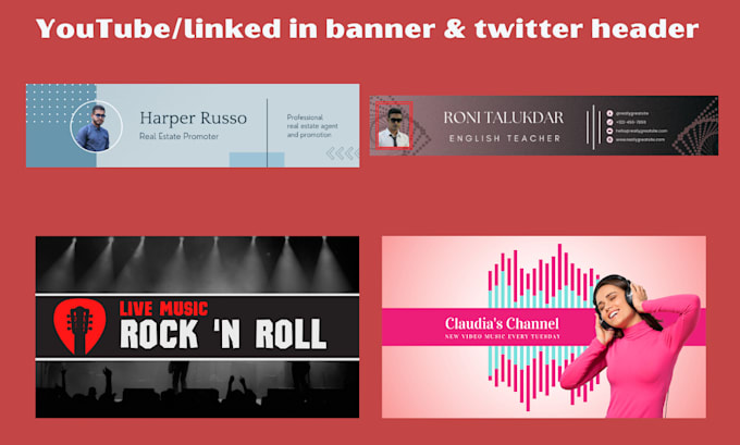 design your facebook cover, youtube banner, twitter header, social media header