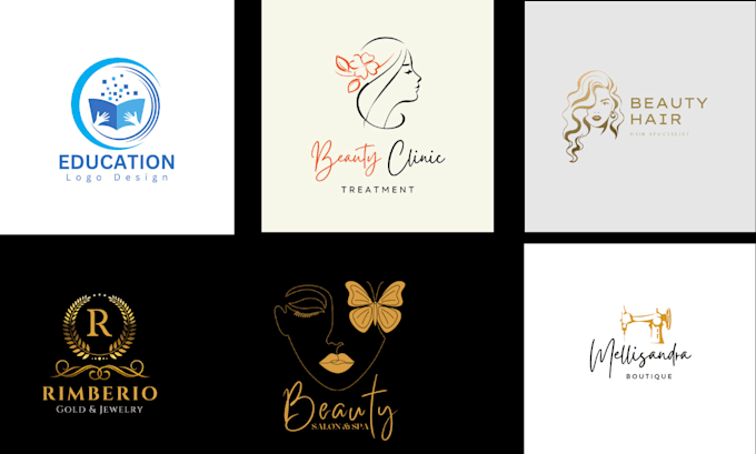 create cursive handwriting modern minimalist brand logo design