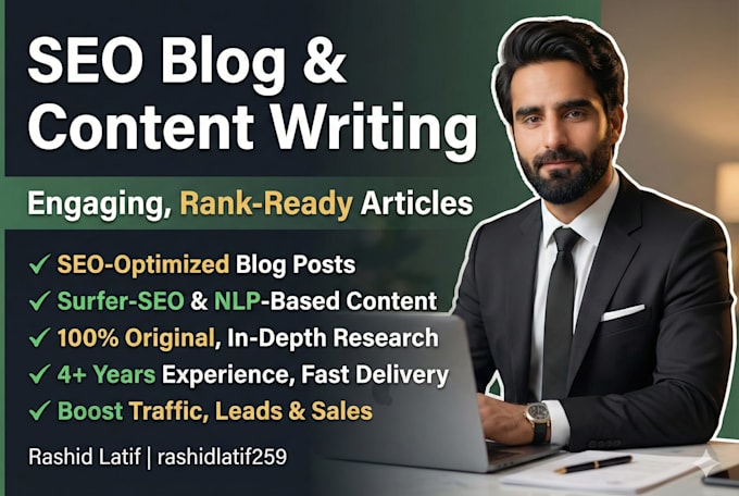 do SEO content writing for websites, blogs and articles