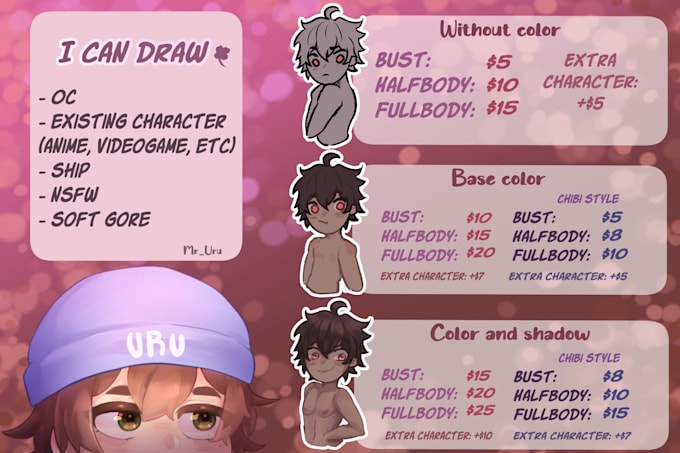 draw a sketch nsfw or sfw with your character