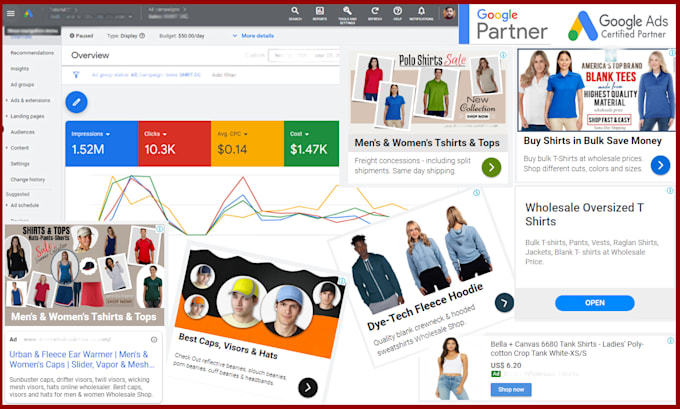 setup and manage google display ads campaign for brand reach