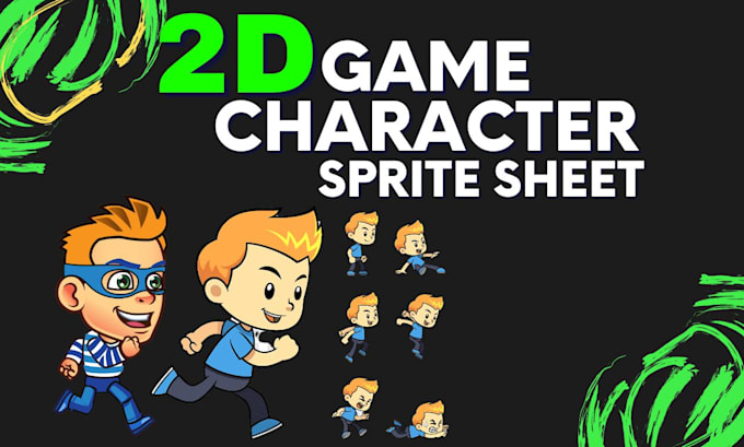 Design 2d sprite sheet, game asset, game character pixel art by ...