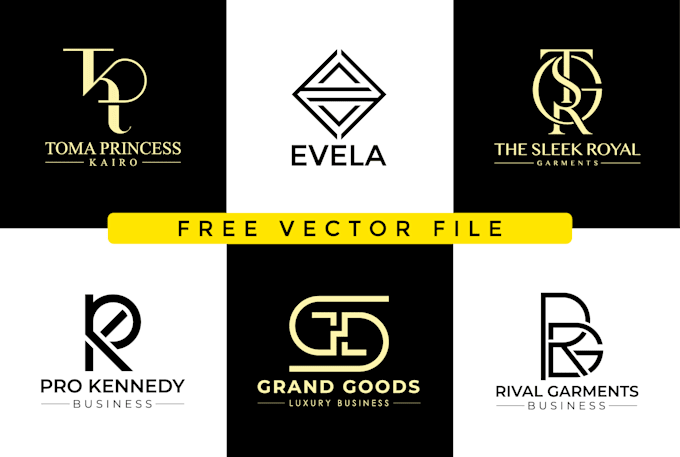 do minimalist monogram and initial letters clothing brand logo design