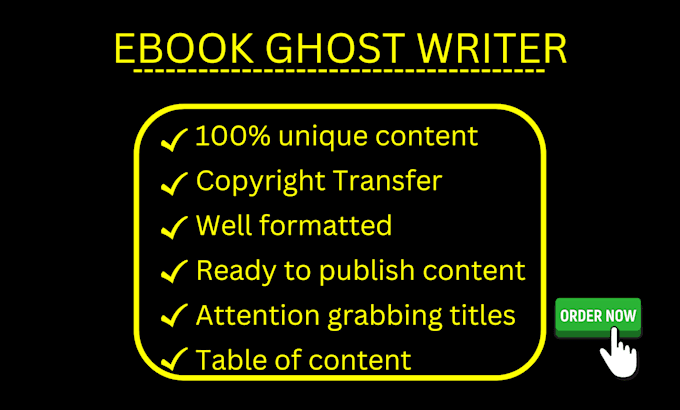 ghostwrite nonfiction ebooks for amazon and lead magnet