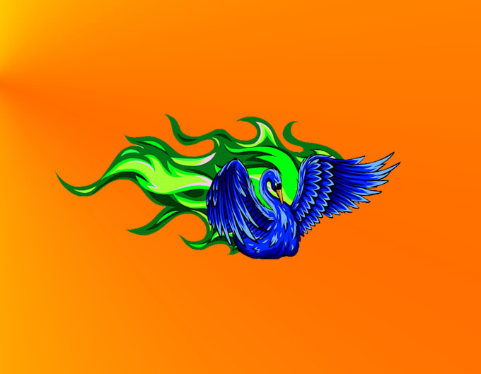design swan logo with creative concepts
