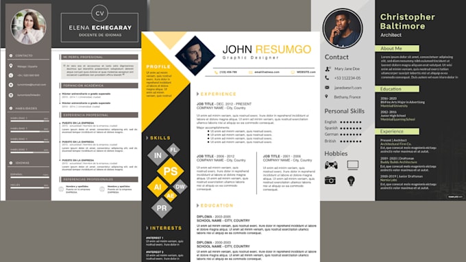 land your dream job professional resume and CV design