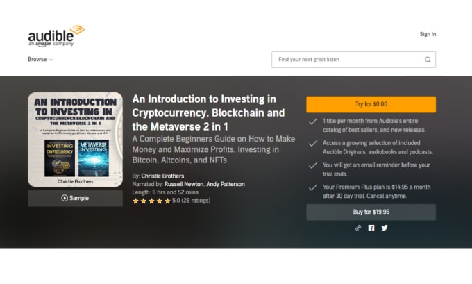 do amazon acx or audible audiobook promotion