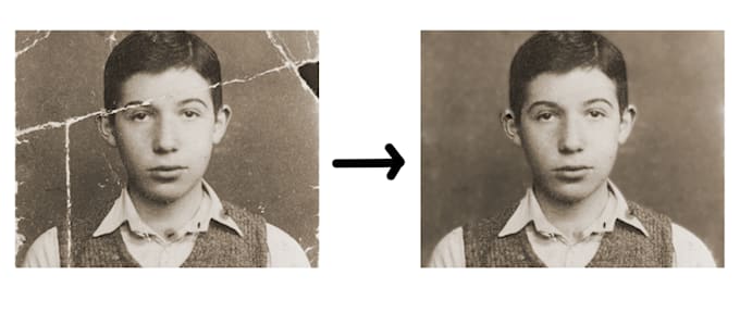 restore photos, remove water marks or edit colors