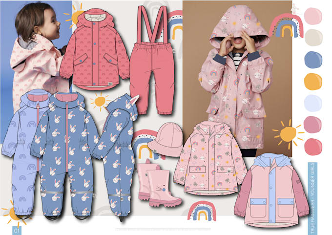 create childrens design from outerwear to leisurewear