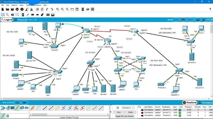 Teach you networking using cisco packet tracer with a certification by ...