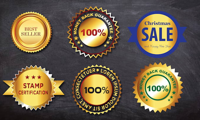 design luxury badge, seal, certification stamp, award logo