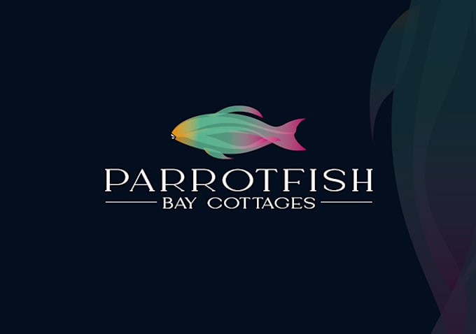 create a unique beach and sunset logo