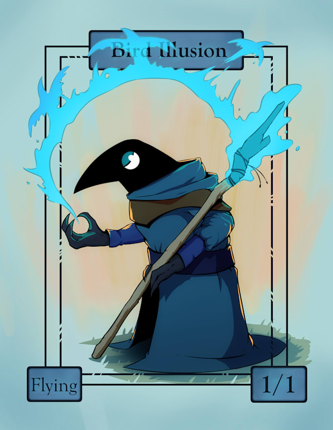 draw personalized magic the gathering art