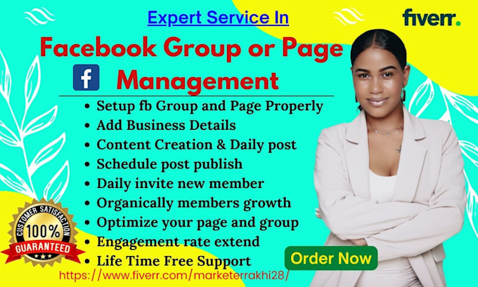setup and manage facebook group or page properly