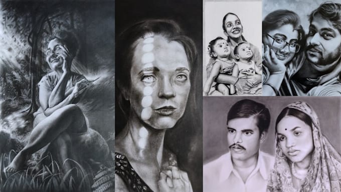 Draw pen and pencil portraits of people you want me to by Shafakart ...
