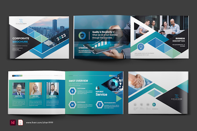 design amazing corporate style brochure