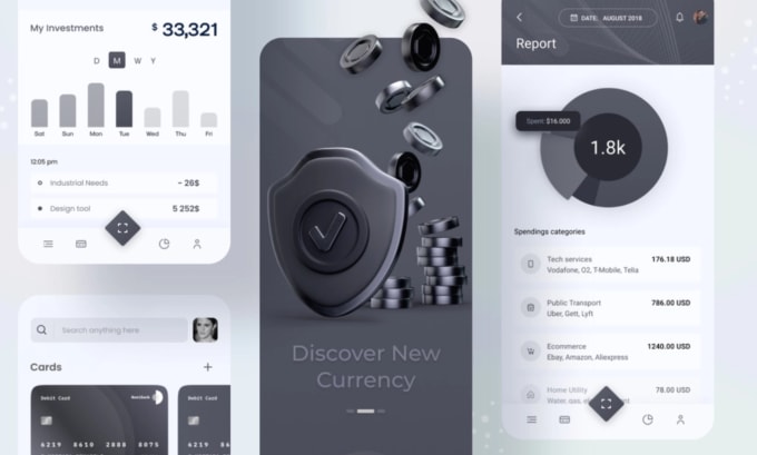 Do creative mobile app ui ux designs and website app ux design by