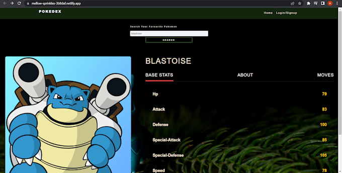 build react pokemon api with firebase authentication