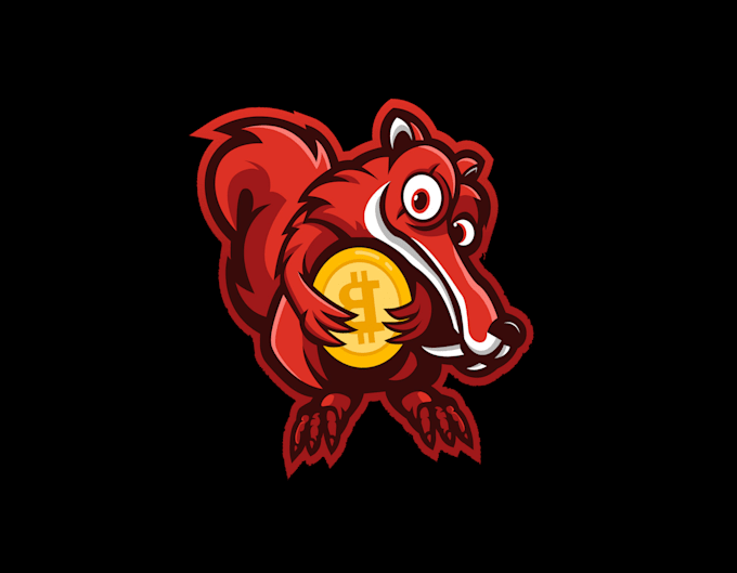 give creative squirrel mascot  logo design with new concepts