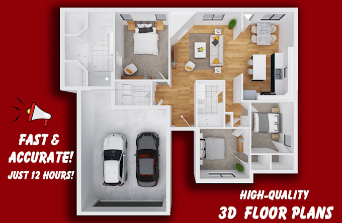 create 3d floor plan from matterport models or sketch file